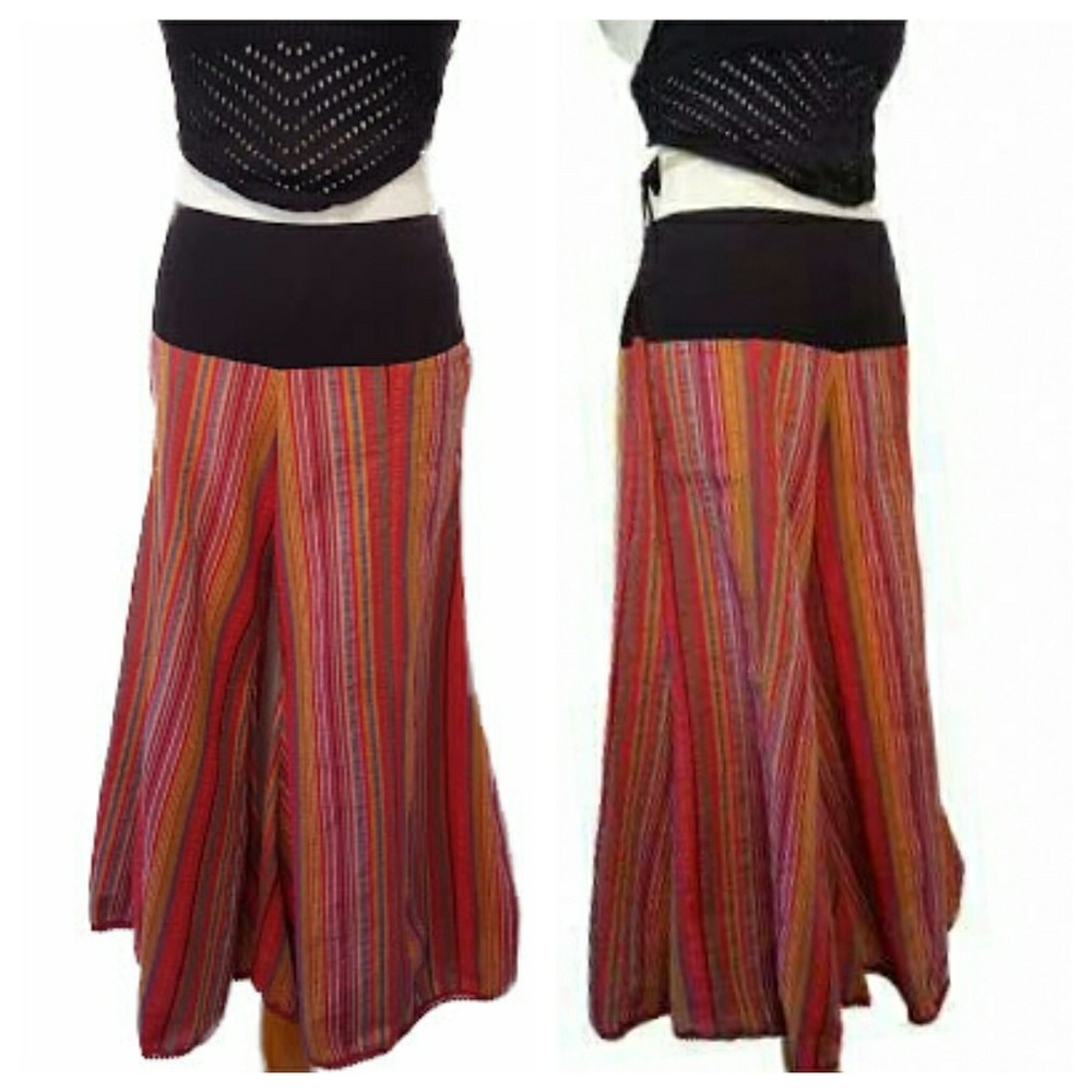 Imported Turkish Harem Pants Vivid Sunset